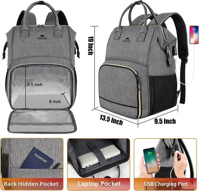 Thumbnail 3 de MATEIN Mochila para Almuerzo y Laptop 17"