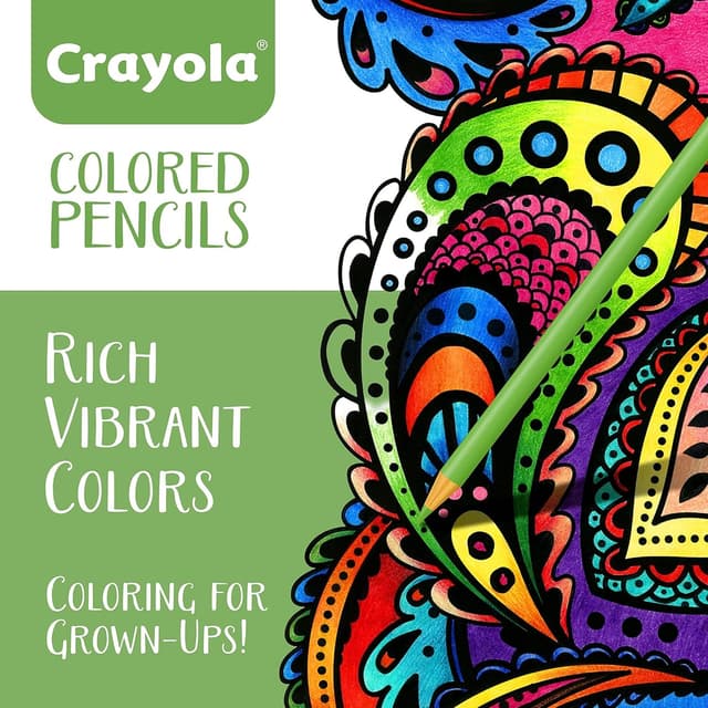 Detalle de Crayola Colored Pencils for Adults (50ct) — Colored Pencil Set for Adult Coloring Books, Teens & Adults