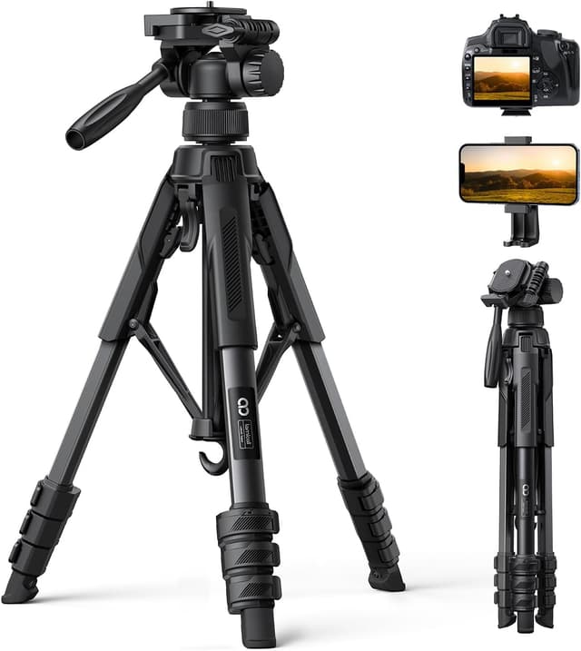 Imagen de Lamicall 67inch Camera Tripod 170cm, 8kg load en OfertitasTOP