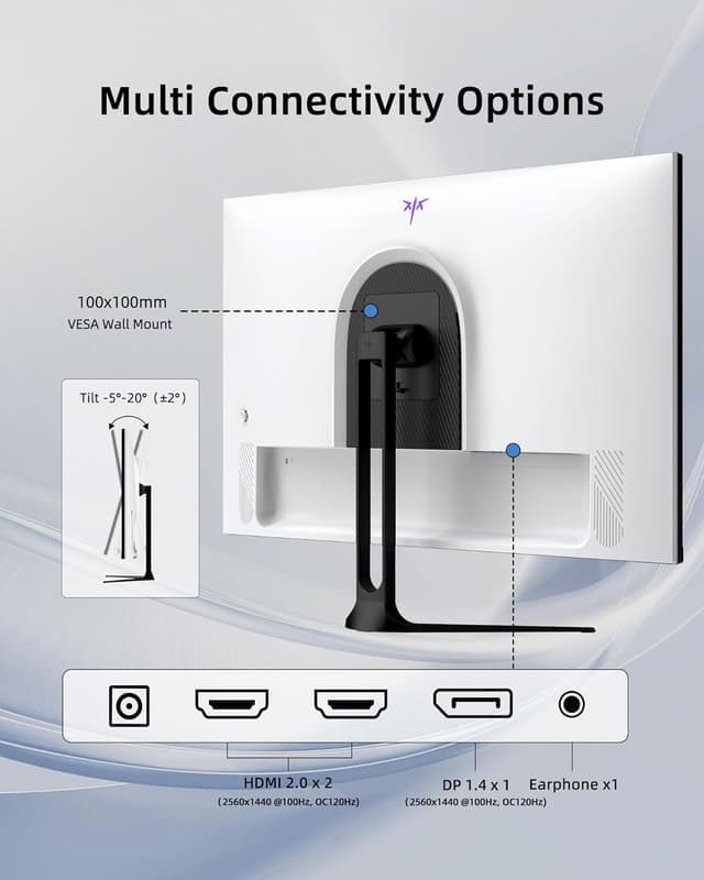 Thumbnail 6 de KTC 32 Inch 2K Monitor 120Hz