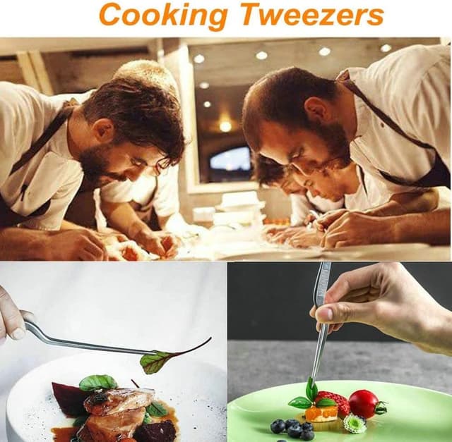 Thumbnail 5 de ABMRO 160mm Stainless Steel Chef Tweezers