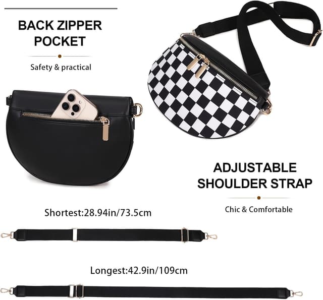 Thumbnail 2 de Unisoul Bauchtasche Groß Nylon Crossbody