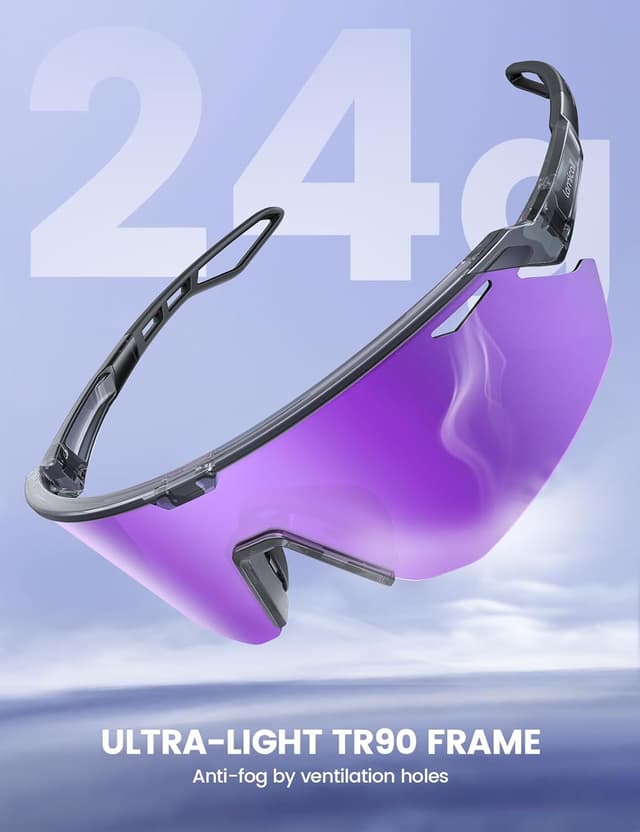 Detalle 2 de Lamicall Polarized Cycling Sunglasses 24g