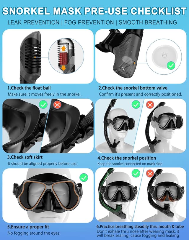 Thumbnail 5 de Greatever Dry Snorkel Set Panoramic Mask