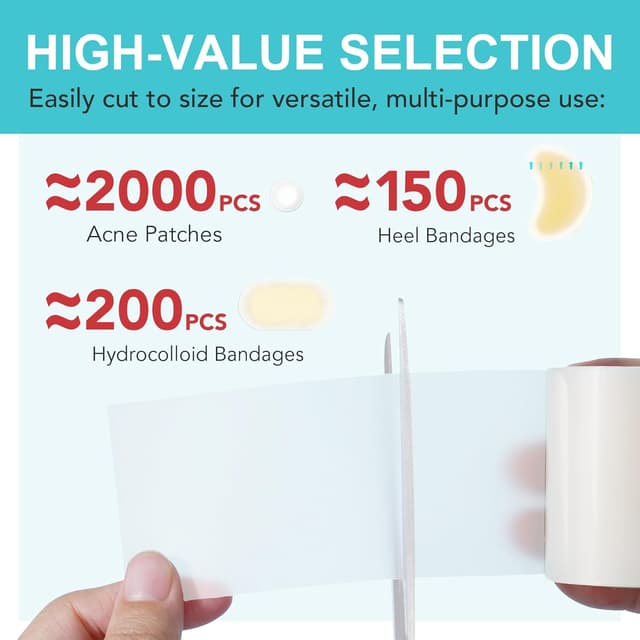 Detalle 2 de Hydrokolloid Pflaster Rolle 5 cm x 3,6 m