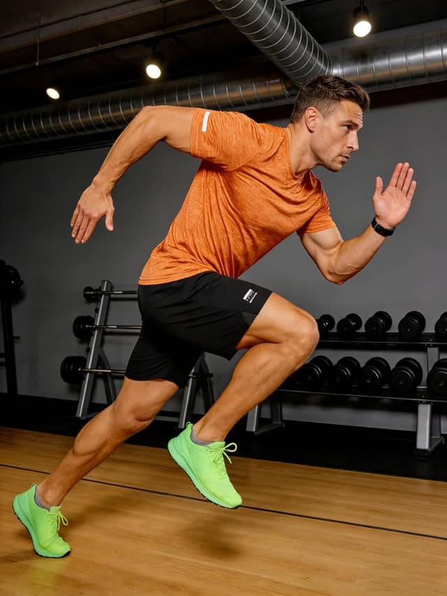 Thumbnail 6 de TACVASEN Maglietta running sport con righe riflettenti