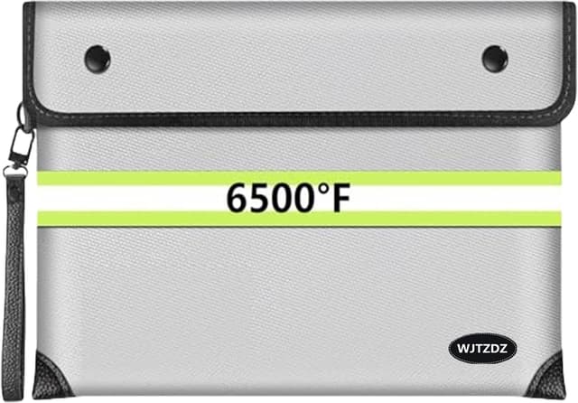 Thumbnail 6 de Feuerfester Geldbeutel mit Griff – 6500 °F wasserdicht & 10-lagig isoliert (für Bargeld und Dokumente)