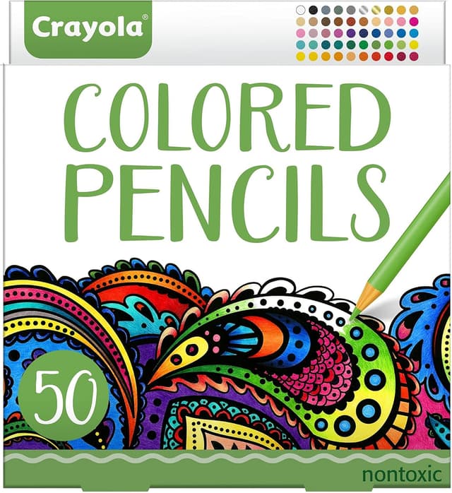 Detalle de Crayola Colored Pencils for Adults (50ct) — Colored Pencil Set for Adult Coloring Books, Teens & Adults
