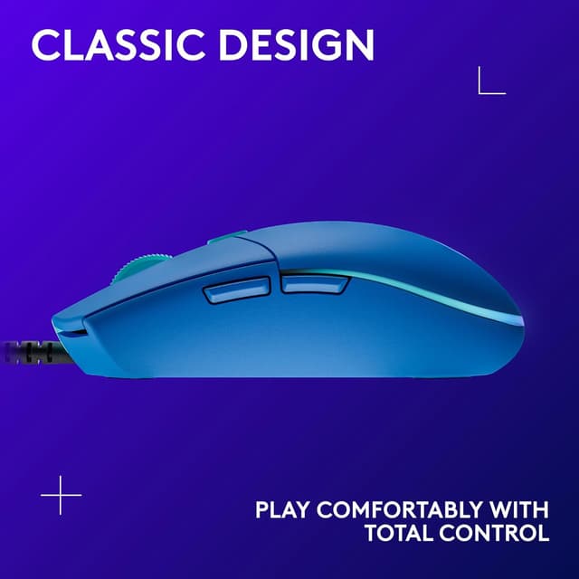 Thumbnail 6 de Logitech G203 LIGHTSYNC Gaming Mouse (Blue) with Customisable RGB, 6 Programmable Buttons & 8K DPI Tracking