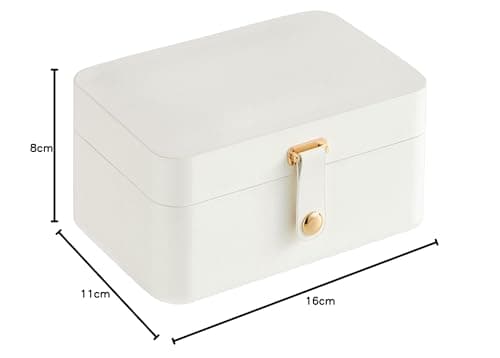 Thumbnail 7 de SONGMICS Colección GISELLA: caja joyero de viaje con 2 niveles y tapa con ganchos