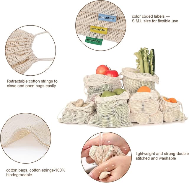 Thumbnail 4 de Anstore Lot de 11 sacs réutilisables 11 pcs 🛍