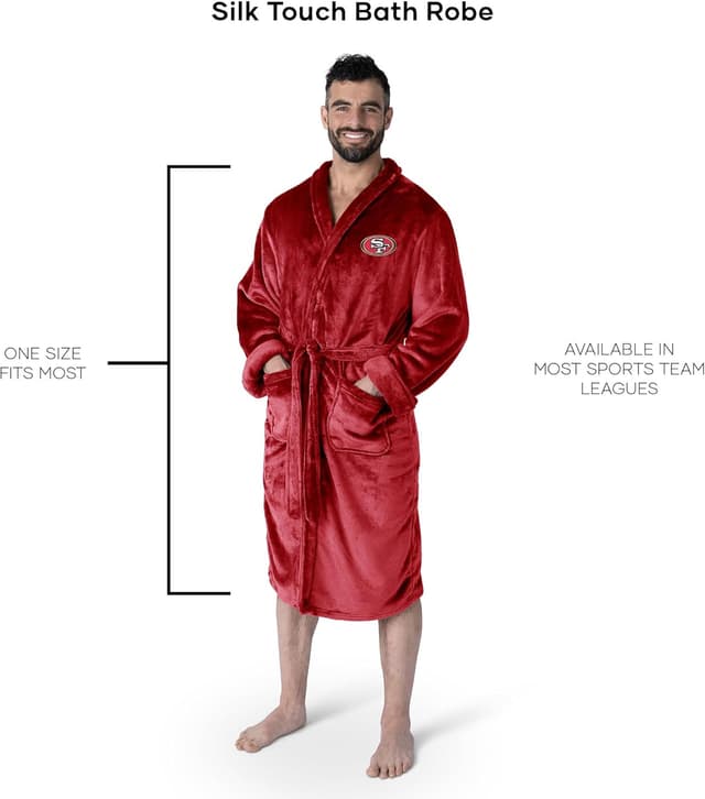 Detalle de Northwest NFL Unisex Silk Touch Bathrobe