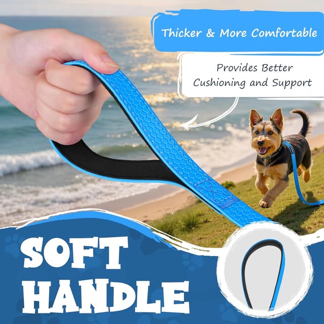 Detalle 2 de Wasserdichte Schleppleine für Hunde (3–30 m) mit robustem Karabiner und wetterfester PVC-Beschichtung