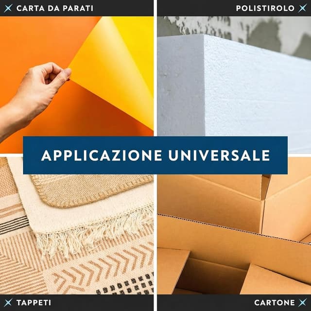 Detalle de FixedNow 5 taglierini professionali da 9 mm con 15 lame di ricambio – mini cutter per tappeti