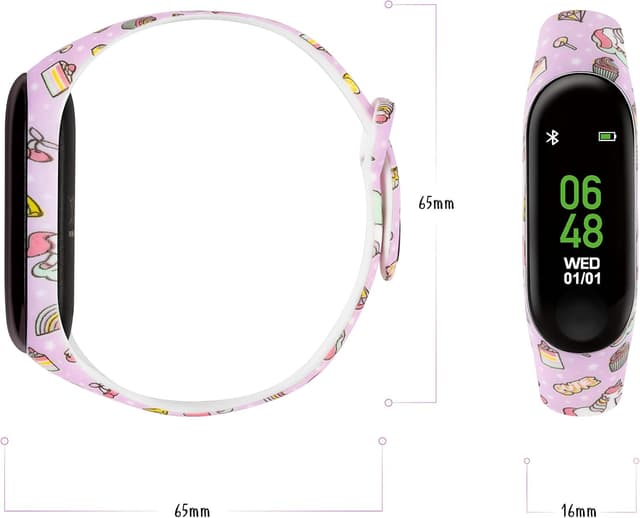 Detalle 2 de Tikkers TKS01 Pink Unicorn fitness tracker watch