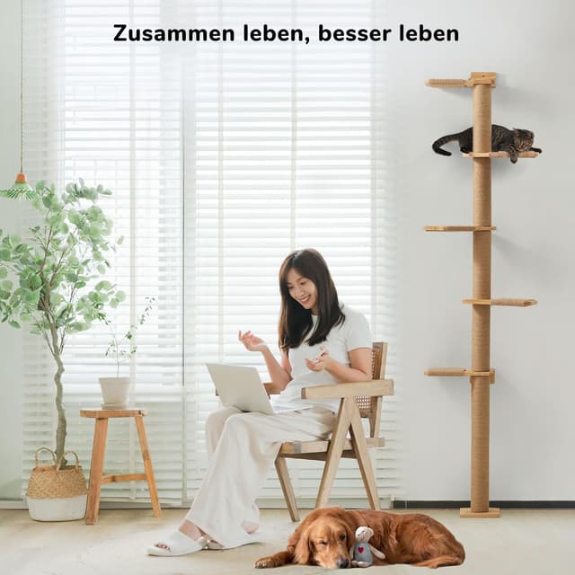 Detalle 2 de FUKUMARU 206 cm Kratzbaum wandmontiert đŸ