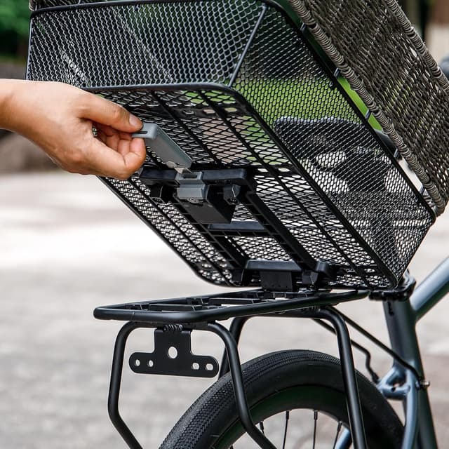 Detalle de Portapacchi posteriore per bicicletta compatibile con MIK System, regolabile in altezza (26"-29")