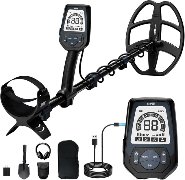 Thumbnail 6 de SUNPOW Metal Detector Professionale OTMD14 con chip DSP e bobina IP68 da 30 cm