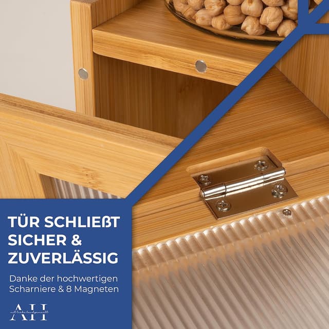 Thumbnail 6 de AH Bambus Brotkasten mit Schneidebrett