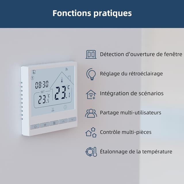 Thumbnail 6 de BEOK CONTROLS Thermostat WiFi 16 A
