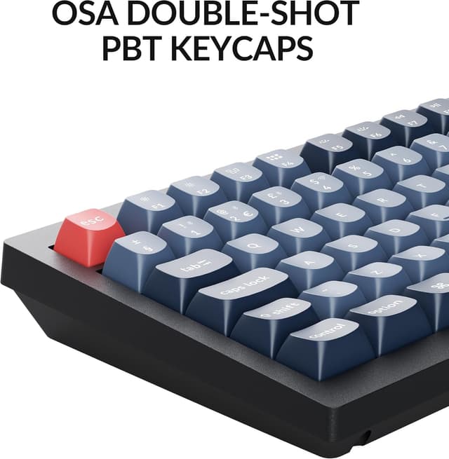 Detalle 2 de Keychron V6 Max Full-Size Wireless Mechanical Keyboard (UK Layout) with QMK and Hot-Swap Gateron Banana Tactile