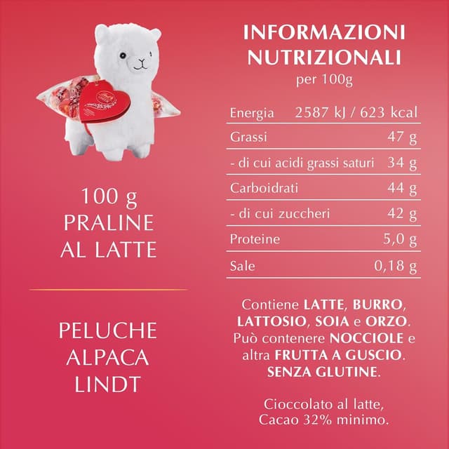 Thumbnail 1 de Lindt San Valentino Peluche Alpaca 100 g
