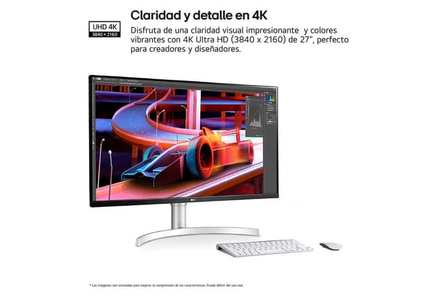 Thumbnail 2 de LG 27UP850K-W Monitor 27" UHD 4K IPS con VESA DisplayHDR 400
