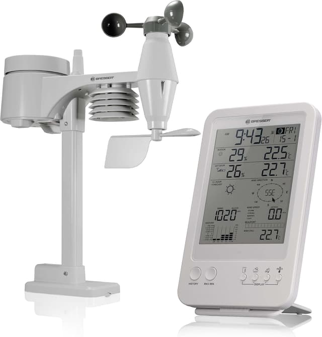 Imagen de Bresser Wetterstation Wetter Center 5‑in‑1 con sensor exterior 🌡 en OfertitasTOP