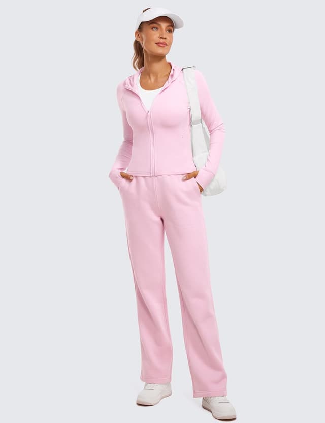 Detalle de CRZ YOGA giacca da allenamento con zip intera Butterluxe da donna, vestibilità slim