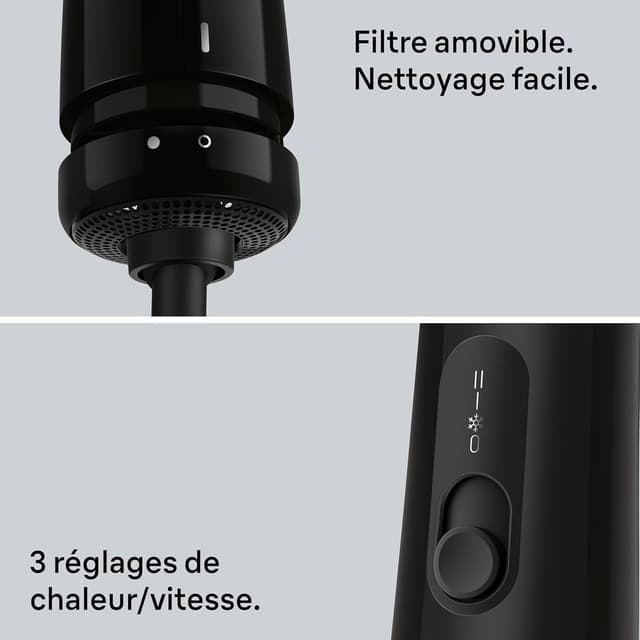 Detalle de Braun AS1.5 – brosse soufflante chauffante compacte BRAS150E à 3 réglages et 2 accessoires