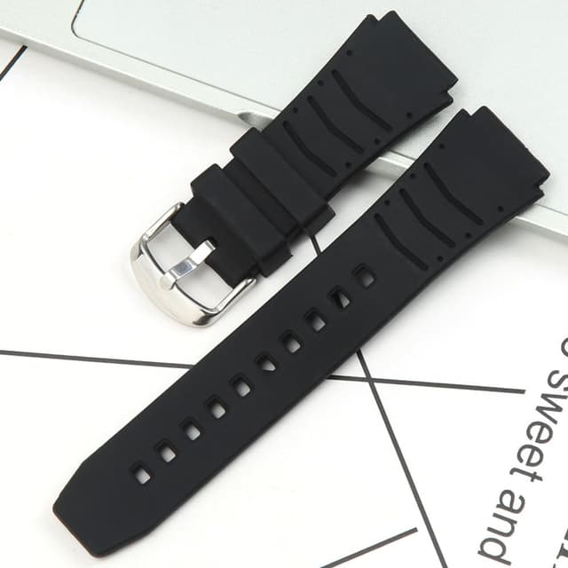 Detalle de Silikon-Ersatzgurt für Casio-Uhren (PRG-80, PAG-80, PRW-1000, PRW-1100) – Sport wasserdicht