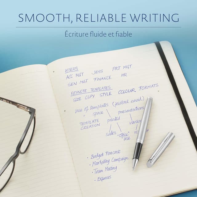 Detalle de Waterman ricarica per penna roller con punta fine e inchiostro blu (1 pezzo)