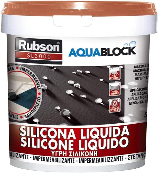 Imagen de Rubson Aquablock SL3000 Silicona Líquida 🛡️ Impermeabilizante 5kg en OfertitasTOP