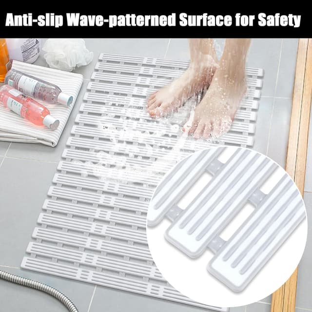 Detalle de Non slip shower mat 68 x 40 cm