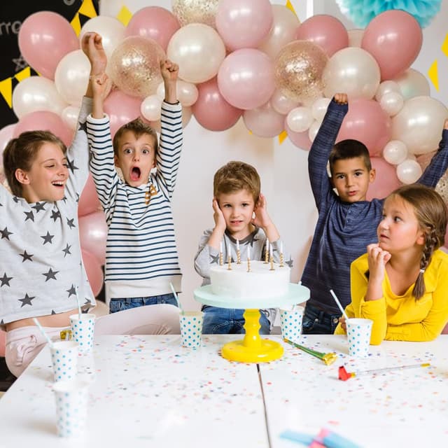 Thumbnail 6 de Biapian Pink and Gold Balloons (50 Pack, 12 Inch) Retro Blush & Metallic Gold Confetti Party Decorations