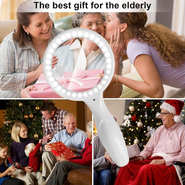 Thumbnail 6 de Lente d’ingrandimento con luce USB ricaricabile 30X/60X e 33 LED (3 modalità)