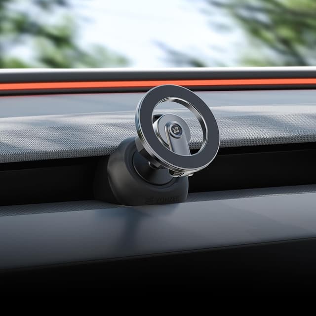 Detalle de YONZEE Magnetic Phone Mount for 2024+ Tesla Model 3 Highland & 2025+ Model Y Juniper (360° rotation)