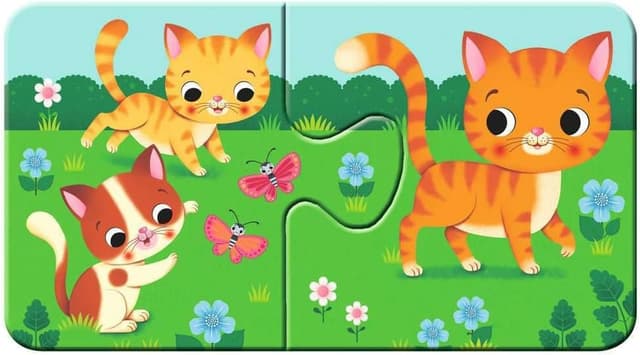 Detalle 2 de Ravensburger My First Puzzle 03123 « Animaux et leurs petits » (9 x 2 pièces) dès 2 ans