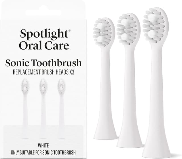 Detalle de Spotlight Oral Care Sonic Toothbrush Replacement Heads – 3 Pack (Micro-Action bristles) for Spotlight Sonic Toothbrush