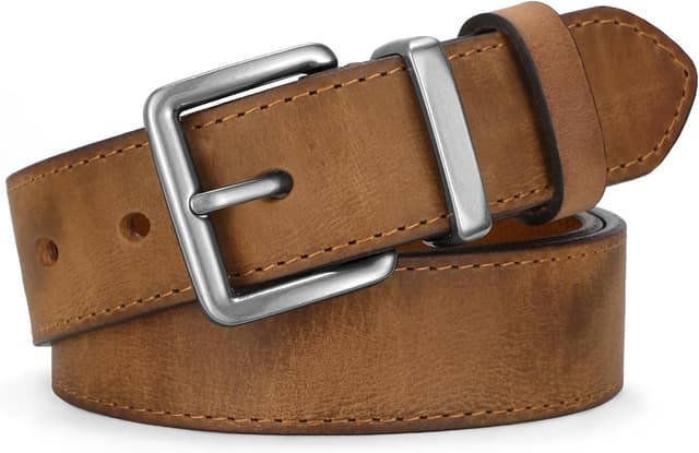 Thumbnail 6 de SUOSDEY Damen Echtem Ledergürtel 3,3 cm