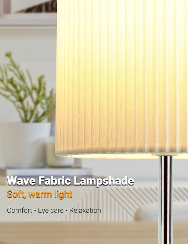 Thumbnail 4 de HSLighting Touch Control 3-way Dimmable Bedside Lamp