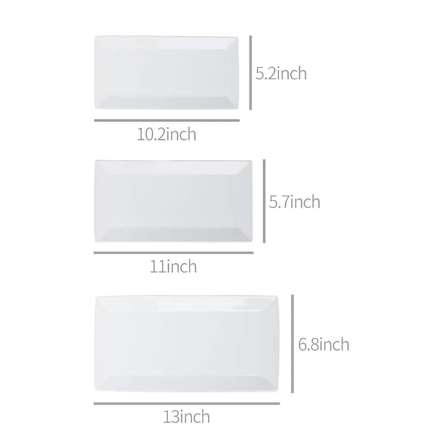 Thumbnail 5 de Amazon Basics 3‑piece porcelain dinner set 32.38 cm 🍽