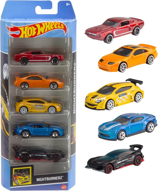 Detalle 2 de Hot Wheels - Set 5 Autos 1:64 🎉 Diversión para Coleccionistas