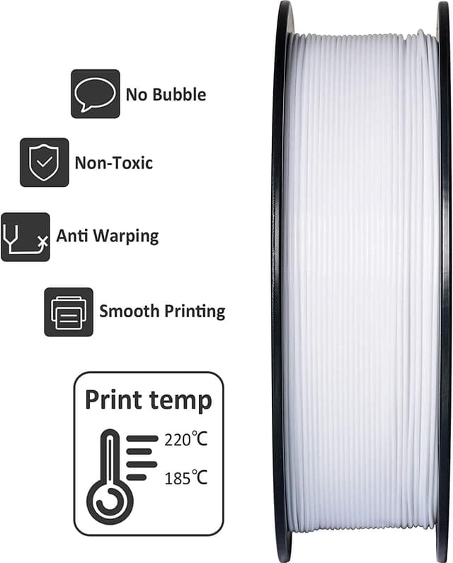 Detalle 2 de GEEETECH PLA-Filament 1,75 mm 1 kg Weiß