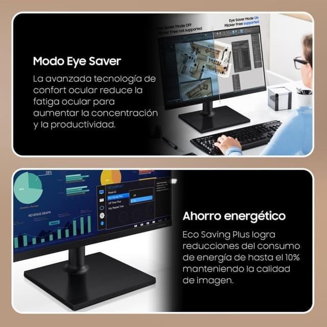 Detalle de Samsung S27D304GAU monitor 100Hz