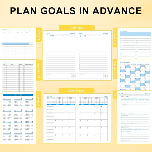 Detalle 2 de Agenda académica A5 2026 página por día 21,5x14,5 cm