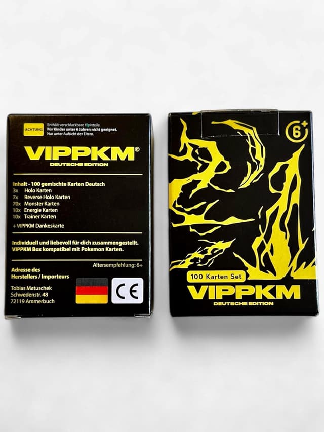 Detalle de VIPPKM 100 Karten Set Sammelkarten 🎴