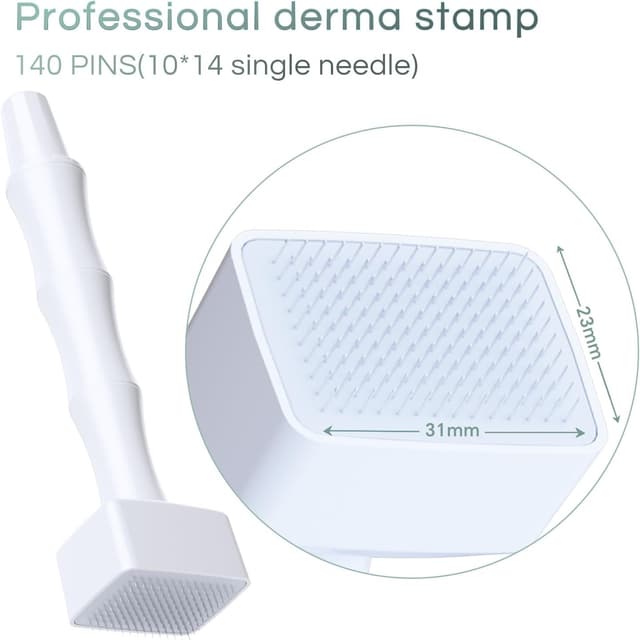 Detalle 2 de Derma stamp hair growth 0-3mm 140 pins