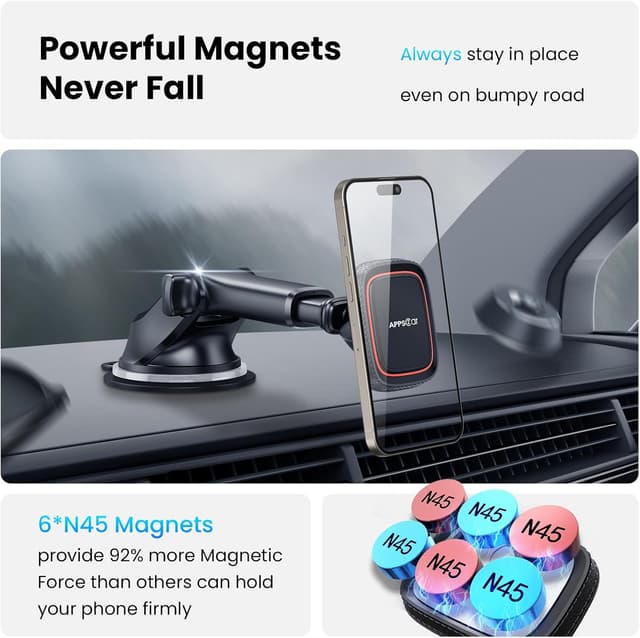 Thumbnail 2 de APPS2Car Magnetic Car Mount 6.29in