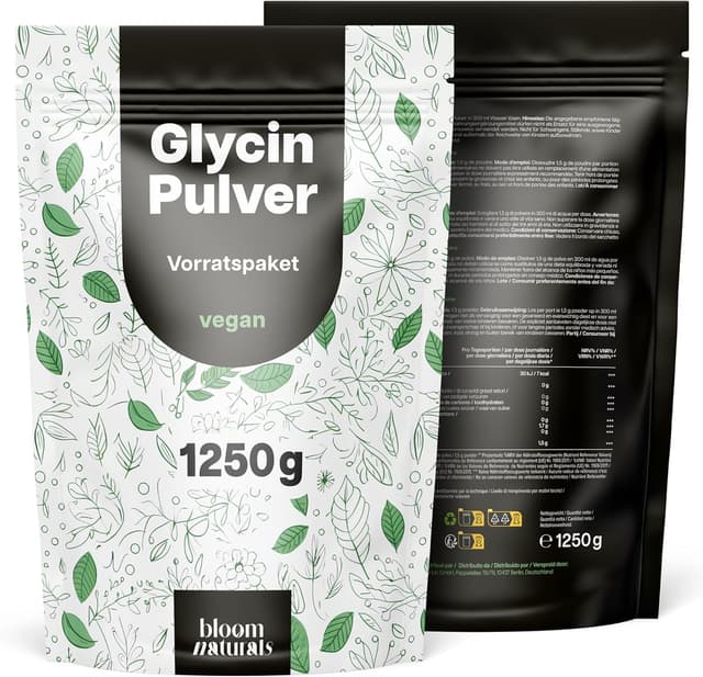 Detalle de Glycin Pulver 1250 g vegan rein